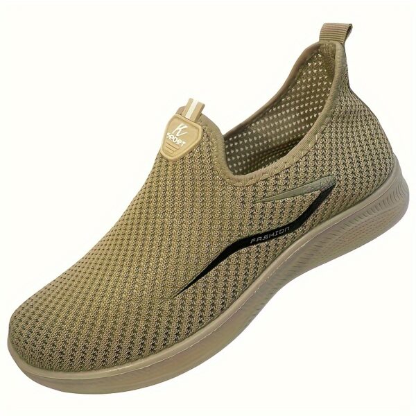 Breathable Mens Slip-On Sneakers - Lightweight & Odor-Resistant, Perfect for Sports & Casual Wear - Image 10