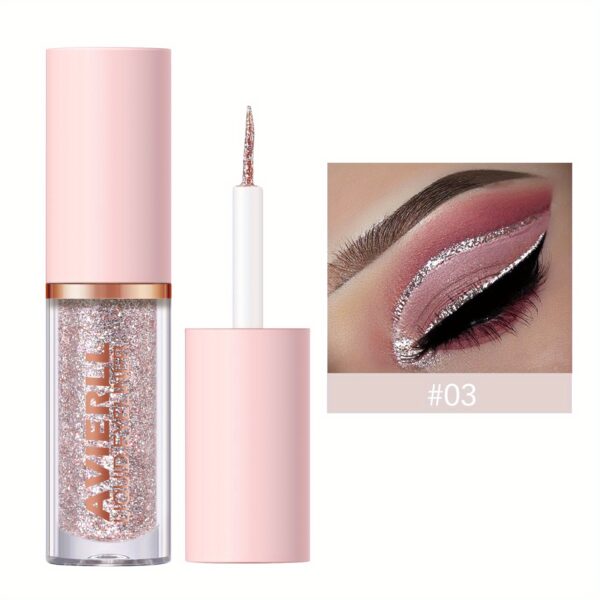 Glitter Liquid Eyeliner Pen, Long Lasting Shimmer Waterproof Colourful Eyeliner, Easy Coloring Smudge Proof Fast Drying Eye Makeup For Music Festival - Image 7