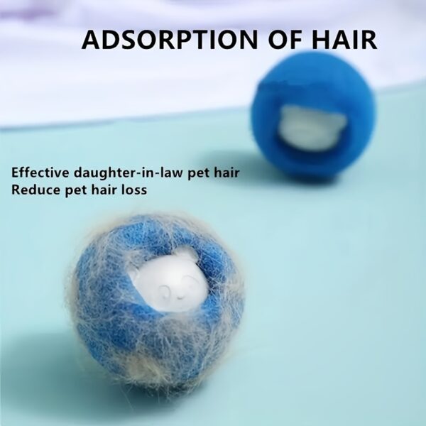 3/6pcs Pet Hair Remover for Washing Machine, Reusable Dryer Balls, Reduce Wrinkles, Save Free Washing Machine Drying Time - Image 6