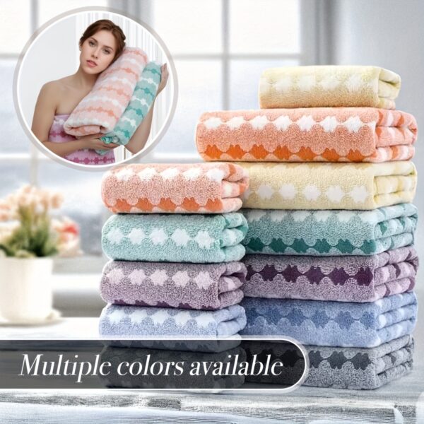 1pc Extra Large Bath Towel for Woman Ultra Soft Ultra Absorbent Quick Drying, Wash Cloths - Image 2