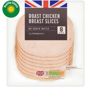 8 British Roast Chicken Breast Slices (135g)