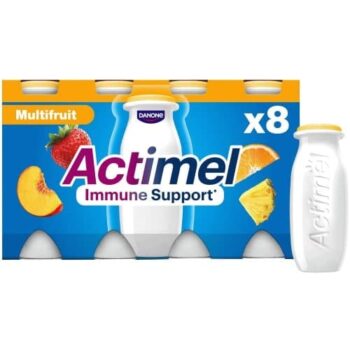 Actimel Multifruit Cultured Yogurt Drink (8 x 100g)