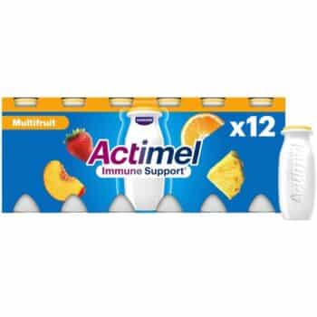 Actimel Multifruit Immunity Live Yoghurt Drink Multipack (12 x 100g)