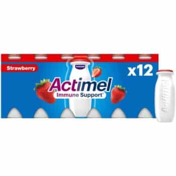 Actimel Strawberry Cultured Yoghurt Drink 12x100 (12 x 100g)