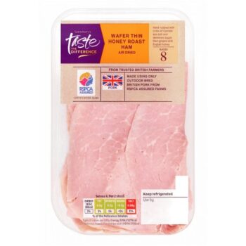 Air Dried English Honey Roast Wafer Thin Lean Cooked British Ham (120g)