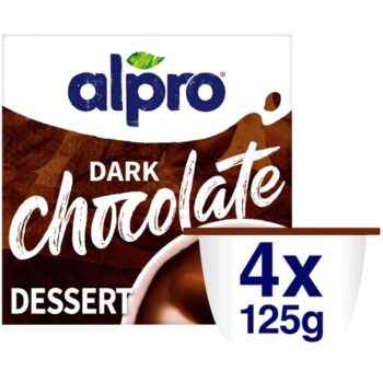 Alpro Dairy Free Soya Dark Chocolate (4 x 125g)