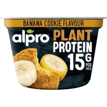 Alpro High Protein Banana Cookie Dairy Free Soya Yoghurt Alternative (200g)