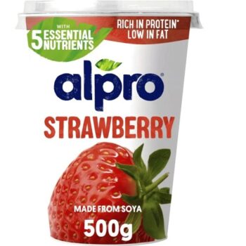 Alpro Strawberry Plant-Based Yogurt Alternative (500g)