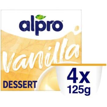 Alpro Velvet Vanilla Soya Dessert (4 x 125g)