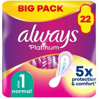 Always Platinum Normal Size1 22 Pads 22Each
