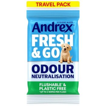 Andrex Fresh and Go Flushable Hygiene Wipes Travel Pack