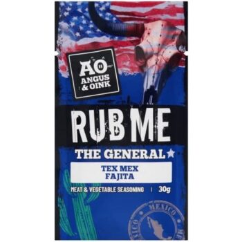 Angus & Oink Rub Me the General Tex Mex Fajita Meat & Vegetable Seasoning (30g)
