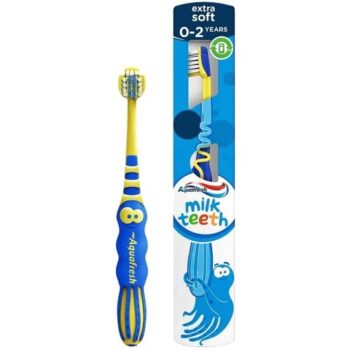 Aquafresh Milk Teeth 0-2 Years Soft Bristles Baby Toothbrush
