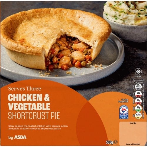 ASDA Chicken & Vegetable Shortcrust Pie