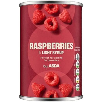ASDA Raspberries in Light Syrup (300g)