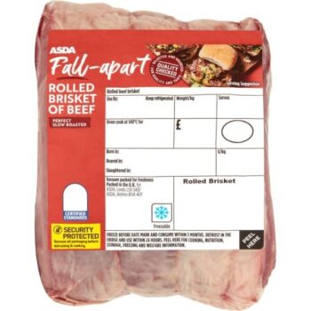 ASDA Rolled Brisket of Beef (Typically 1.1kg)