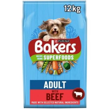 Bakers Adult Dry Dog Food Beef & Vegetable (12kg)