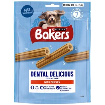 Bakers Dental Delicious Medium Dog Chews (200g)