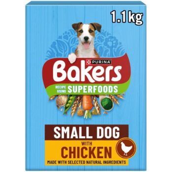 Bakers Small Dog Chicken with Vegetables Dry Dog Food (1.1kg)