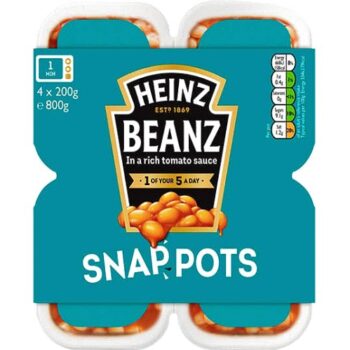 Beanz in a Rich Tomato Sauce Snap Pots (4)