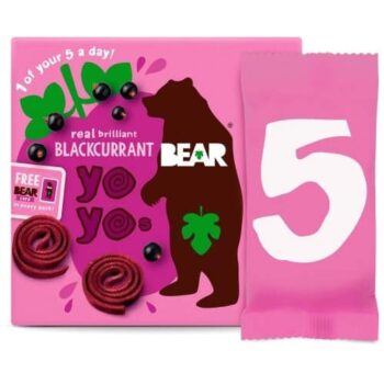 Bear Fruit Yoyos Blackcurrant Multipack (5 x 20g)