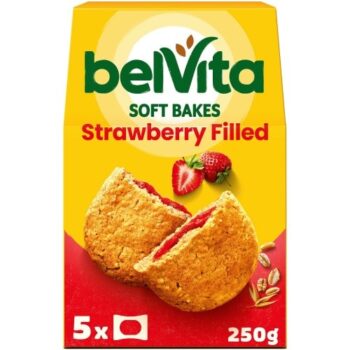 Belvita Soft Bakes Breakfast Biscuits Strawberry Filled Multipack (5 x 50g)