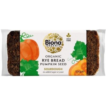 Biona Organic Rye & Pumpkin Seed Bread (500g)