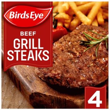 Birds Eye 4 Beef Grill Steaks (4 x 340g)
