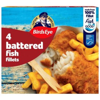 Birds Eye Battered Fish Fillets (4 x 400g)