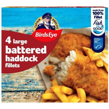 Birds Eye Battered Haddock Fish Fillets