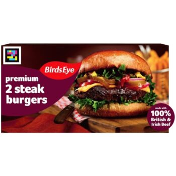 Birds Eye Premium 2x5oz Steak Burgers (2 x 284g)