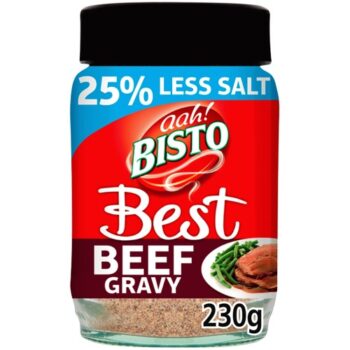 Bisto Best Reduced Salt Beef Gravy Granules 25% Less Salt (230g)
