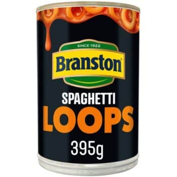 Branston Spaghetti Loops in a Rich Thick Tomatoey Sauce (395g)