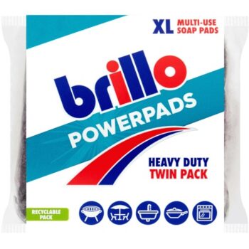 Brillo Powerpads XL Multi Use Soap Pads Twin Pack