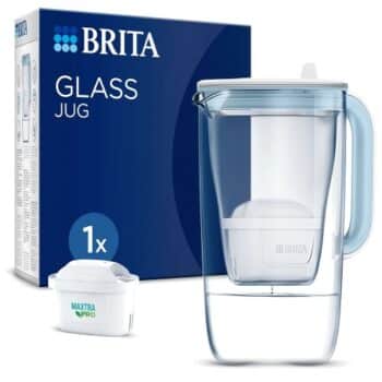 BRITA Glass Water Filter Jug Light Blue (2.5L) (1.28kg)