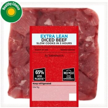 British or Irish Extra Lean Diced Beef (250g)