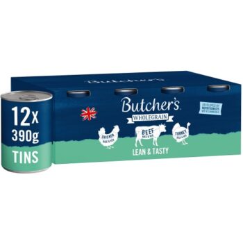 Butcher's Lean & Tasty Low Fat Dog Food Tins (12 x 390g)