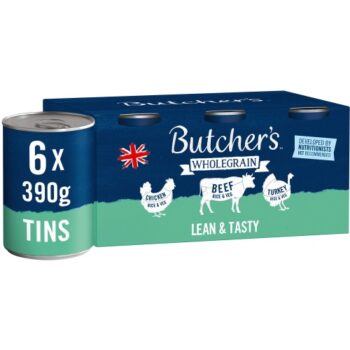 Butcher's Lean & Tasty Wet Dog Food Tins (6 x 390g)