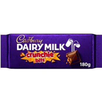 Cadbury Dairy Milk Crunchie Bits Milk Chocolate Bar (180g)