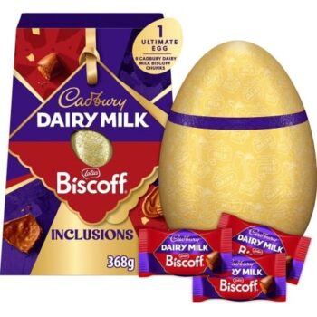 Cadbury Dairy Milk LOTUS Biscoff Shell Egg (368g)