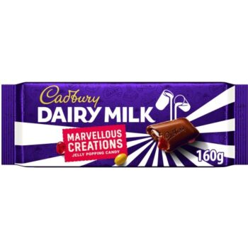 Cadbury Dairy Milk Marvellous Creations Jelly Popping Candy Chocolate Bar (160g)