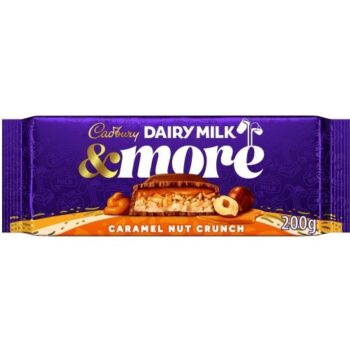 Cadbury Dairy Milk &More Caramel Nut Crunch Chocolate Bar (200g)