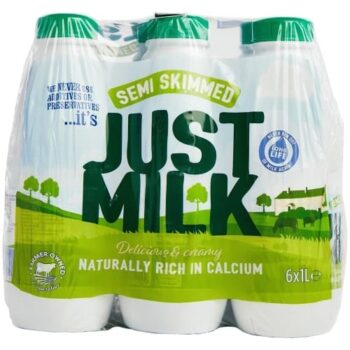 Candia Just Milk Semi Skimmed (6 x 1l)