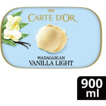 Carte D'Or Madagascan Vanilla Light Ice Cream Dessert Tub (900ml)