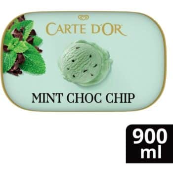 Carte D'Or Mint Choc Chip Ice Cream Tub Refreshing Dessert (900ml)