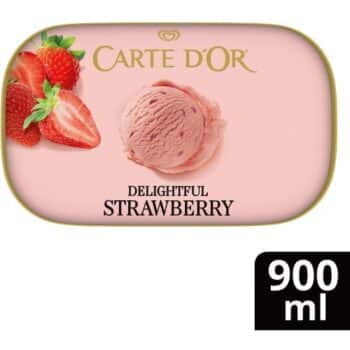 Carte D'Or Strawberry Ice Cream Dessert Tub (900ml)
