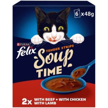 Cat Gourmet Farm Selection Soup with Tender Meat Strips (6 x 48g)