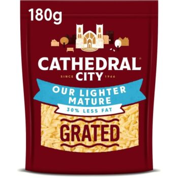 Cathedral City Lighter Grated Mature Cheddar Cheese (180g)