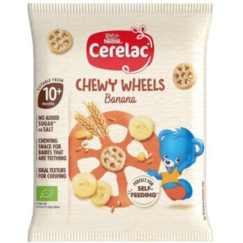 Cerelac Banana Chewy Wheels 10+ Months Baby Food Snack (28g)