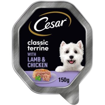 Cesar Classics Terrine Dog Food Tray Lamb & Chicken in Jelly (150g)